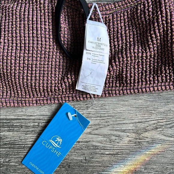 Cupshe Ribbed Bikini Set - Picture 5 of 6